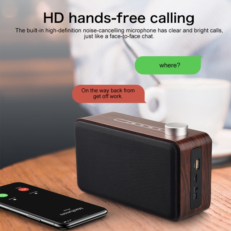 W5A Subwoofer Fabric Wooden Touch Bluetooth Speaker, Support TF Card & U Disk & 3.5mm AUX(Walnut) W5A Subwoofer Fabric Wooden Touch Bluetooth Speaker, Support TF Card & U Disk & 3.5mm AUX(Walnut)