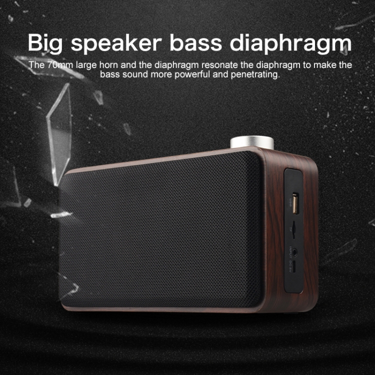 W5A Subwoofer Fabric Wooden Touch Bluetooth Speaker, Support TF Card & U Disk & 3.5mm AUX(Walnut) W5A Subwoofer Fabric Wooden Touch Bluetooth Speaker, Support TF Card & U Disk & 3.5mm AUX(Walnut)