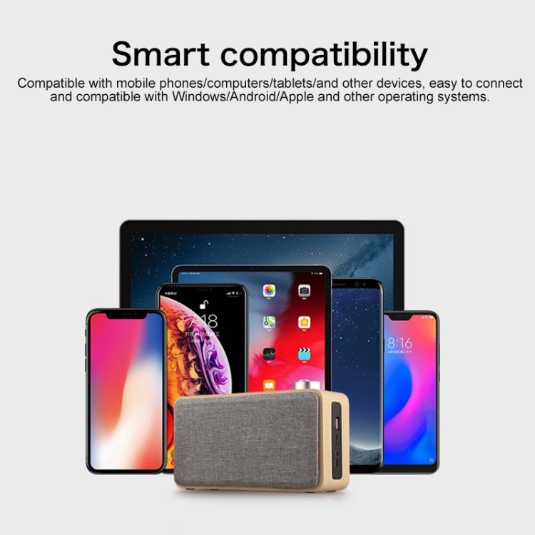 W5A Subwoofer Fabric Wooden Touch Bluetooth Speaker, Support TF Card & U Disk & 3.5mm AUX(Walnut) W5A Subwoofer Fabric Wooden Touch Bluetooth Speaker, Support TF Card & U Disk & 3.5mm AUX(Walnut)