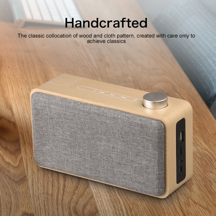 W5A Subwoofer Fabric Wooden Touch Bluetooth Speaker, Support TF Card & U Disk & 3.5mm AUX(Walnut) W5A Subwoofer Fabric Wooden Touch Bluetooth Speaker, Support TF Card & U Disk & 3.5mm AUX(Walnut)