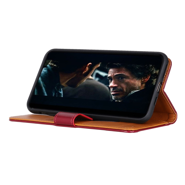 For Samsung Galaxy S21 Plus 5G 3-Color Pearl Texture Magnetic Buckle Horizontal Flip PU Leather Case with Card Slots & Wallet & Holder(Wine Red) For Samsung Galaxy S21 Plus 5G 3-Color Pearl Texture Magnetic Buckle Horizontal Flip PU Leather Case with Card Slots & Wallet & Holder(Wine Red)