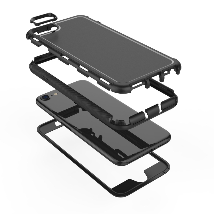 For iPhone SE 2022 / SE 2020 / 8 / 7 360 All-inclusive Shockproof Precise Hole PC + TPU Protective Case(Grey) For iPhone SE 2022 / SE 2020 / 8 / 7 360 All-inclusive Shockproof Precise Hole PC + TPU Protective Case(Grey)