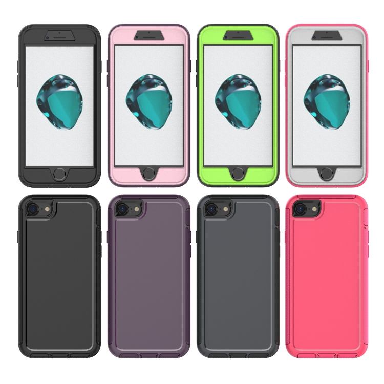 For iPhone SE 2022 / SE 2020 / 8 / 7 360 All-inclusive Shockproof Precise Hole PC + TPU Protective Case(Grey) For iPhone SE 2022 / SE 2020 / 8 / 7 360 All-inclusive Shockproof Precise Hole PC + TPU Protective Case(Grey)