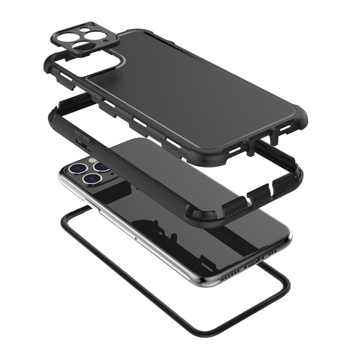 For iPhone 11 Pro 360 All-inclusive Shockproof Precise Hole PC + TPU Protective Case (Purple)