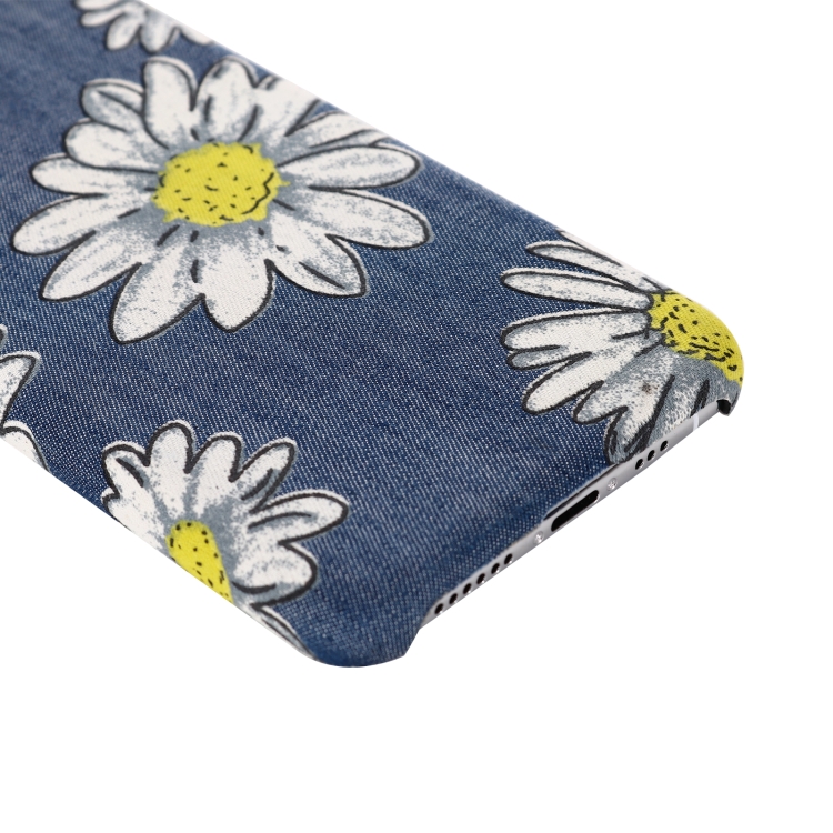 PC + Denim Texture Printing Protective Case For iPhone 11 Pro(Yellow Cherysanthemum)