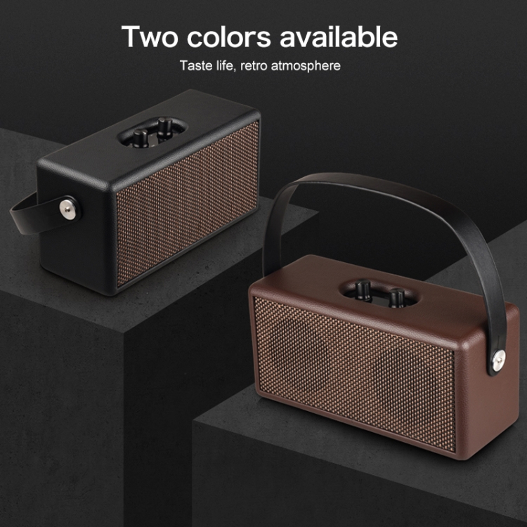 D30 Portable Subwoofer Wooden Bluetooth 4.2 Speaker, Support TF Card & 3.5mm AUX & U Disk Play(Black) D30 Portable Subwoofer Wooden Bluetooth 4.2 Speaker, Support TF Card & 3.5mm AUX & U Disk Play(Black)