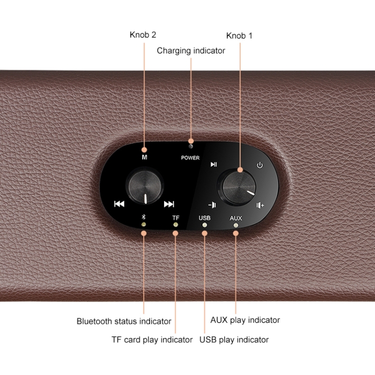 D30 Portable Subwoofer Wooden Bluetooth 4.2 Speaker, Support TF Card & 3.5mm AUX & U Disk Play(Black) D30 Portable Subwoofer Wooden Bluetooth 4.2 Speaker, Support TF Card & 3.5mm AUX & U Disk Play(Black)