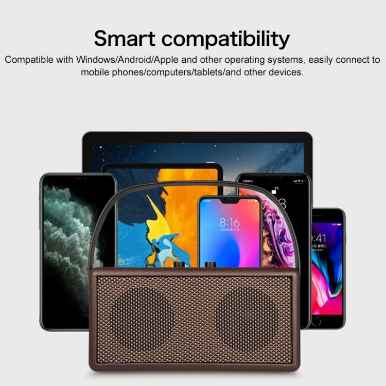D30 Portable Subwoofer Wooden Bluetooth 4.2 Speaker, Support TF Card & 3.5mm AUX & U Disk Play(Black) D30 Portable Subwoofer Wooden Bluetooth 4.2 Speaker, Support TF Card & 3.5mm AUX & U Disk Play(Black)