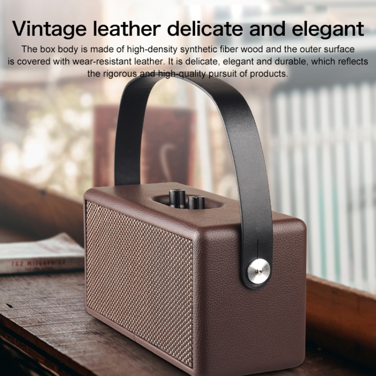 Leather Wrapped Bluetooth Wireless Speaker