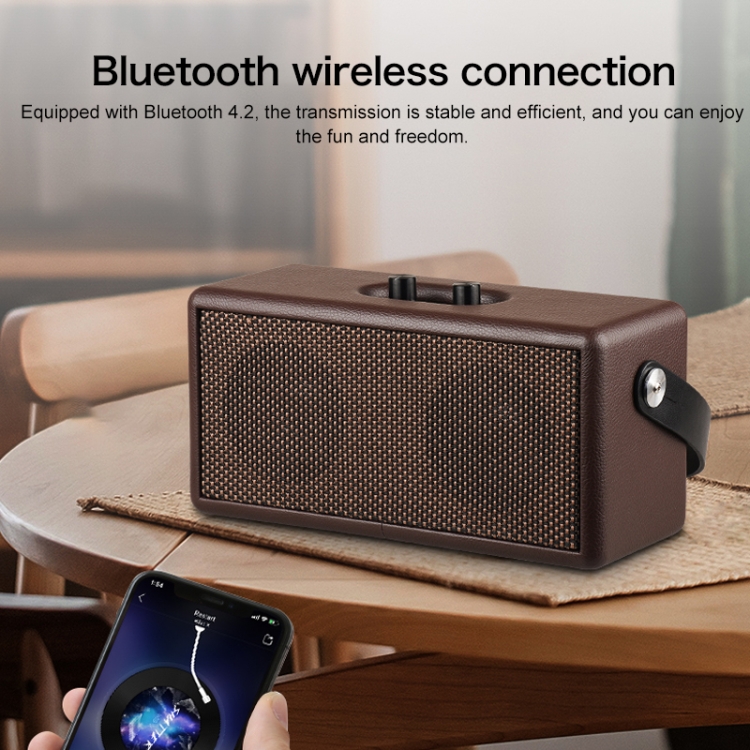D30 Portable Subwoofer Wooden Bluetooth 4.2 Speaker, Support TF Card & 3.5mm AUX & U Disk Play(Black) D30 Portable Subwoofer Wooden Bluetooth 4.2 Speaker, Support TF Card & 3.5mm AUX & U Disk Play(Black)