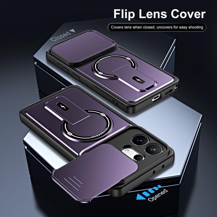 For Galaxy S27 Pro 5G Sliding Camshield Holder Magnetic Phone Case(Red) 5