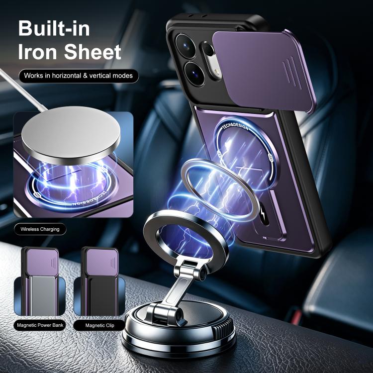 For Galaxy S27 Pro 5G Sliding Camshield Holder Magnetic Phone Case(Red) 6