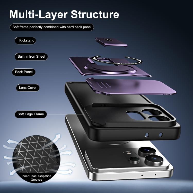 For Galaxy S27 Pro 5G Sliding Camshield Holder Magnetic Phone Case(Red) 8