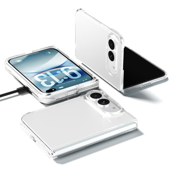 For iPhone Duo ABEEL Clear PC Phone Case(Transparent)