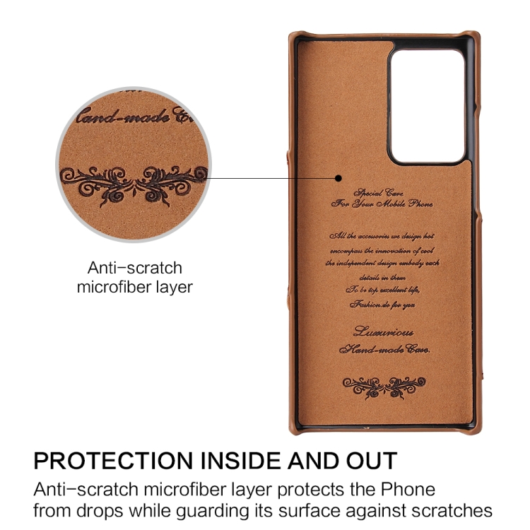 For Samsung Galaxy Note 20 Ultra Fierre Shann Oil Wax Texture