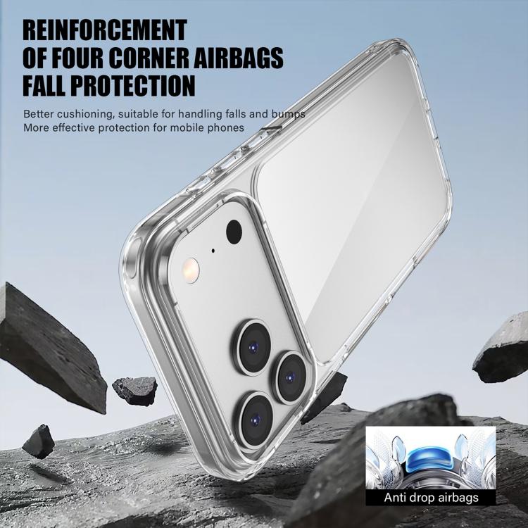 For iPhone 18 Pro iPAKY Aurora Series Shockproof PC + TPU Protective Phone Case(Transparent)