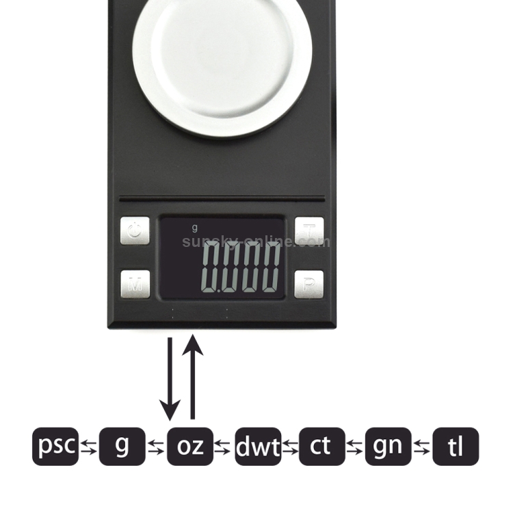 MH-555 600g x 0.01G Dispositif d'équilibre de la balance de cuisine  électronique numérique