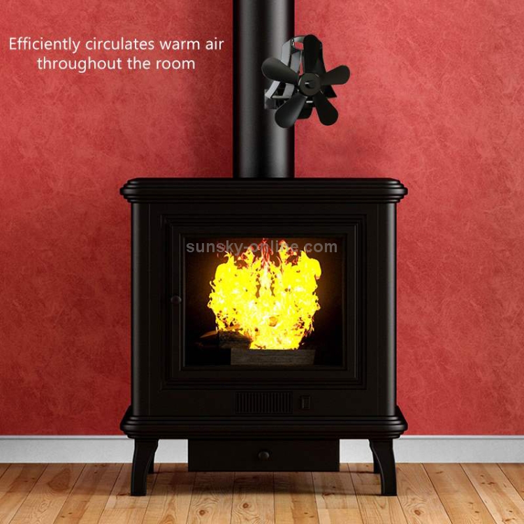 Dropship Heat Powered Stove Fan Aluminum Silent Eco Fan For Wood Log Burner  Fireplace Warm Air Fan For Winter to Sell Online at a Lower Price
