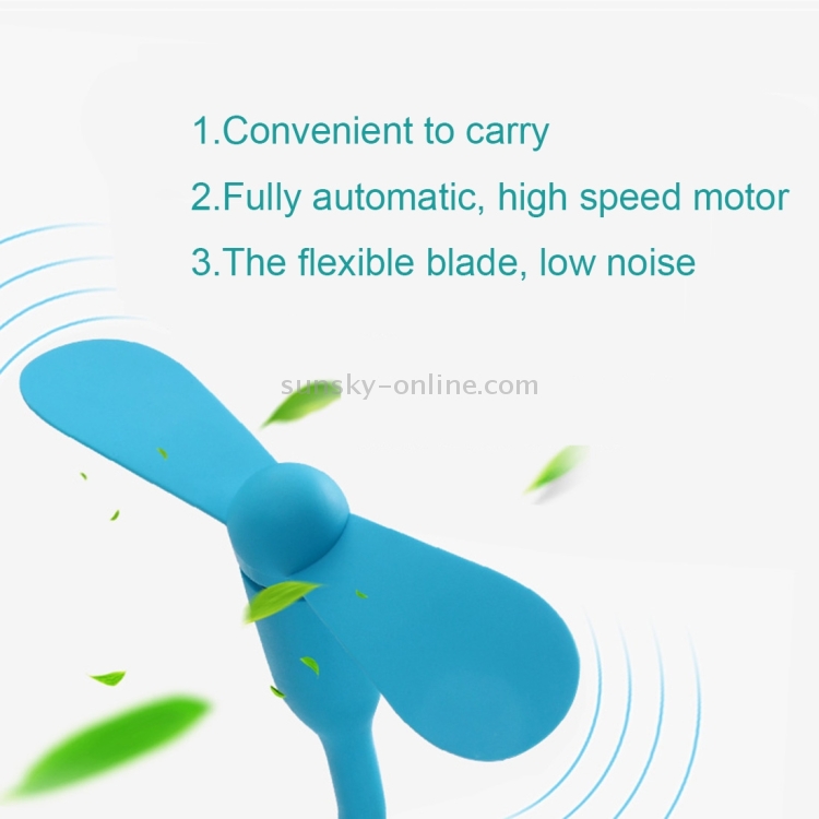 Fashion Micro USB Port Portable Fan with Two Leaves Fashion Micro USB Port Portable Fan with Two Leaves