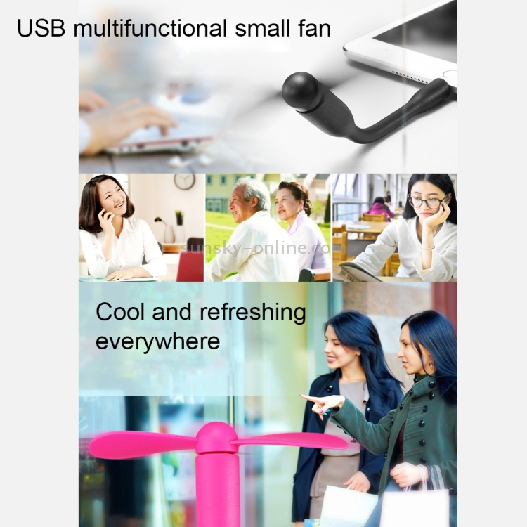 Fashion Micro USB Port Portable Fan with Two Leaves Fashion Micro USB Port Portable Fan with Two Leaves