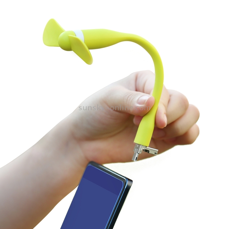 Benks USB + Micro USB Ports Fashion Portable Mini Fan Benks USB + Micro USB Ports Fashion Portable Mini Fan
