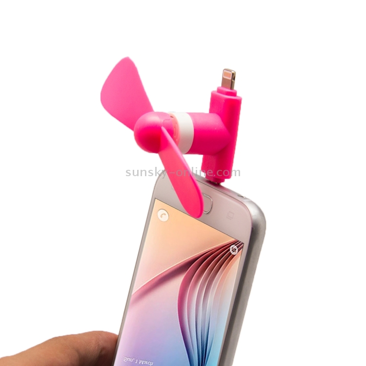 Fashion 8pin & Micro USB Ports Mini Fan with Two Leaves Fashion 8pin & Micro USB Ports Mini Fan with Two Leaves
