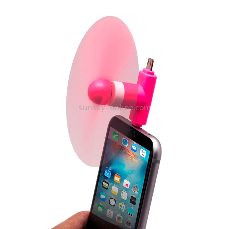 Fashion 8pin & Micro USB Ports Mini Fan with Two Leaves Fashion 8pin & Micro USB Ports Mini Fan with Two Leaves