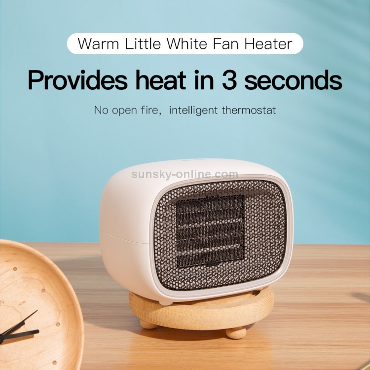 Baseus Warm Little White Fan Heater Mini Electric Heater CN Plug(White)