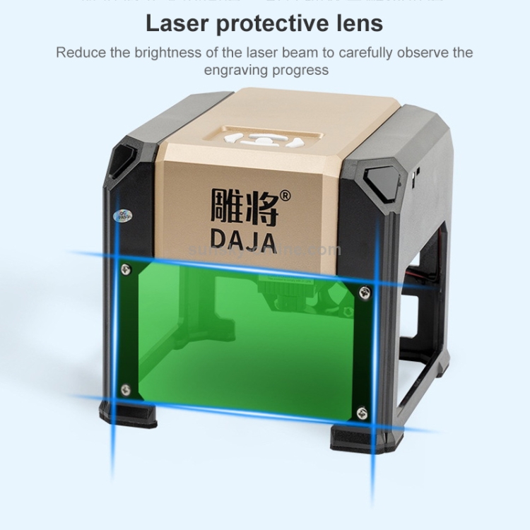 Mini Graveur Laser 1.6W Portable - Zone De Gravure 10x10cm - Connexion Bluetooth - Pour DIY Et Créations