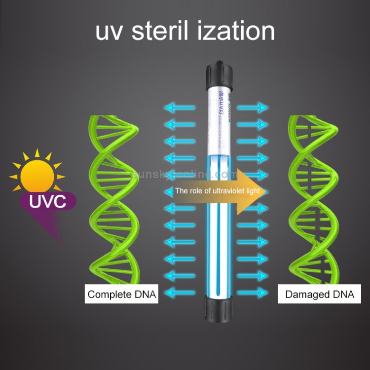 Lámpara de pecera de desinfección de algas ultravioleta UV de 220V 5W, enchufe de la UE - 8