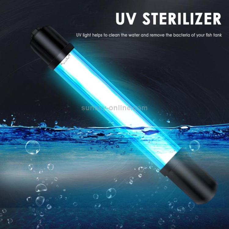 Lámpara para pecera con desinfección de algas ultravioleta de cuatro núcleos UV de 9W, enchufe para Reino Unido - 7