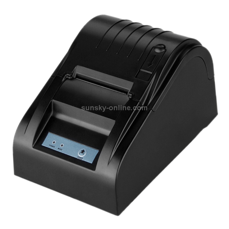 POS-5890T Impresora térmica portátil de recibos de 90 mm / s, comando ESC /  POS compatible (negro)