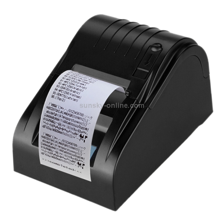 POS-5890T Impresora térmica portátil de recibos de 90 mm / s, comando ESC / POS compatible (negro) - 7