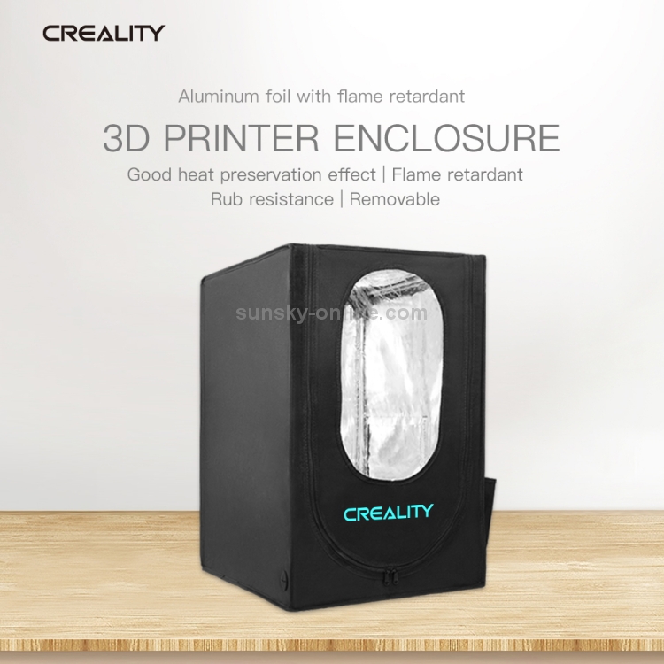 Housse de protection en tissu de papier d'aluminium ignifuge pour imprimante  3D Creality pour Ender-3, grande taille: 70x75x90cm