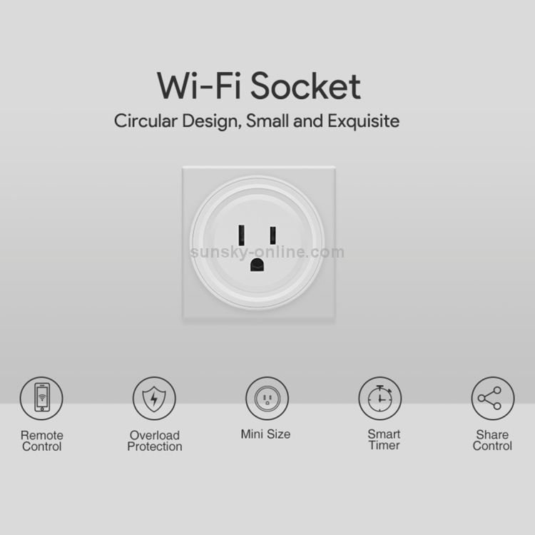 V05 10A Mini WiFi Plug Timing Smart Socket Works with Alexa & Google Home,  AC 100-240V, US Plug - AliExpress