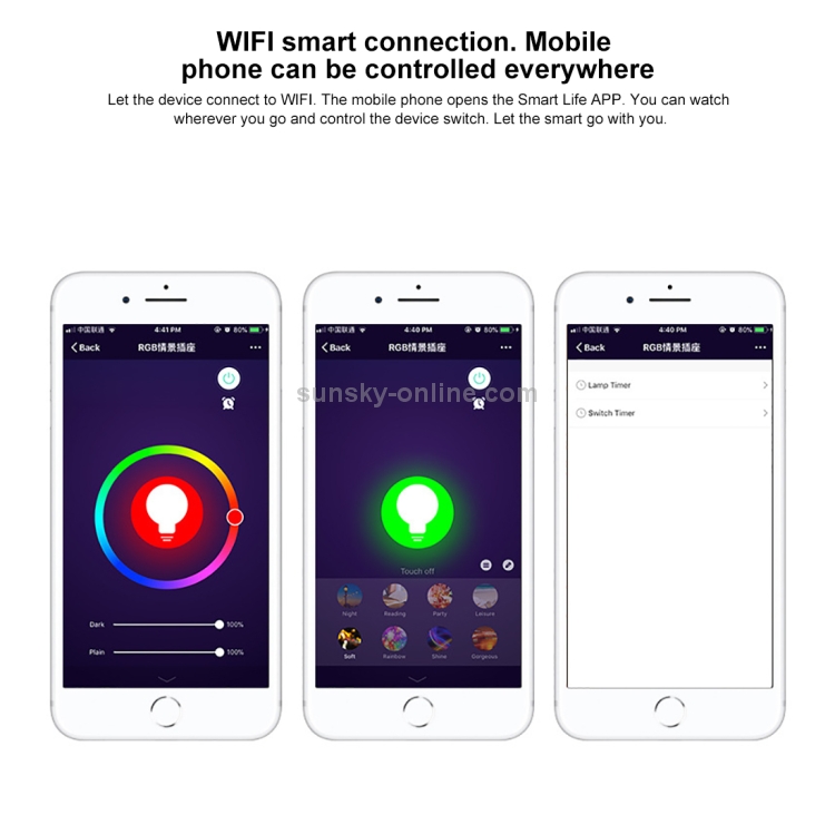 Wewoo - Prise Connectée blanc JH-G01E 10A 2.4 GHz WiFi Contrôle