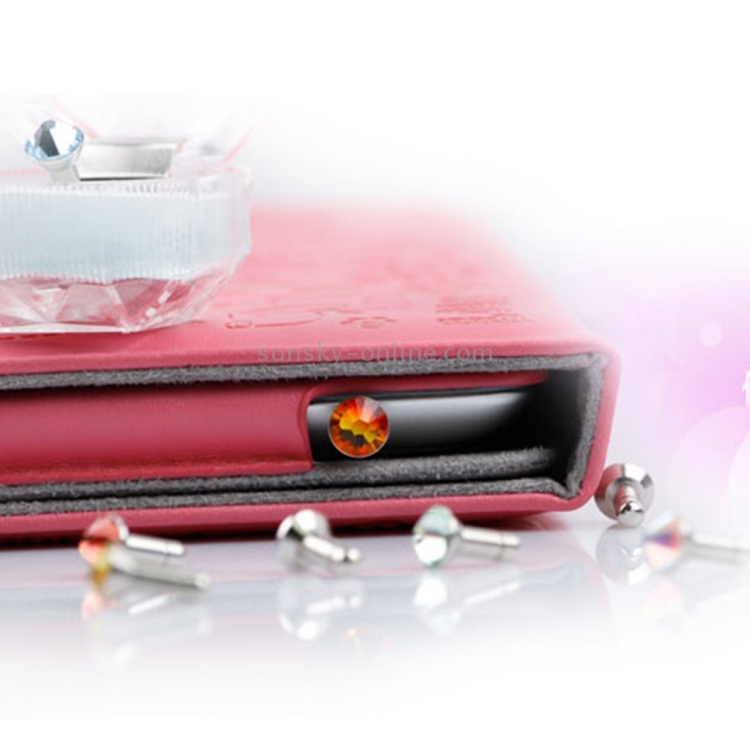 100 PCS 3.5mm Earphone Port Rhinestone Anti-Dust Plug 100 PCS 3.5mm Earphone Port Rhinestone Anti-Dust Plug