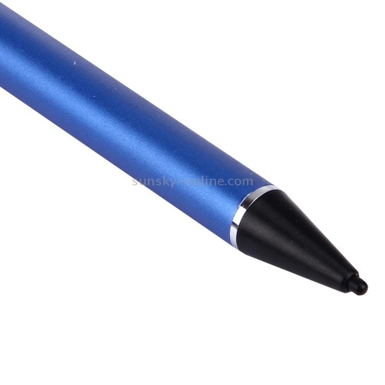 Micro USB Charging Universal Superfine Nib Capacitive Touch Screen Stylus Pen(Dark Blue)