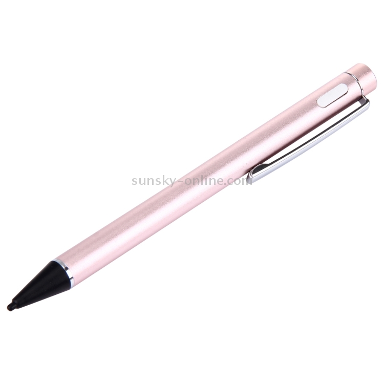 [US Warehouse] Micro USB Charging Universal Superfine Nib Capacitive Touch Screen Stylus Pen(Rose Gold)