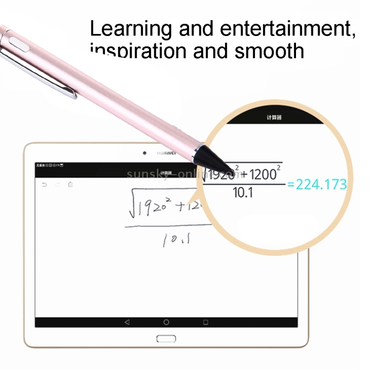 [US Warehouse] Micro USB Charging Universal Superfine Nib Capacitive Touch Screen Stylus Pen(Rose Gold)