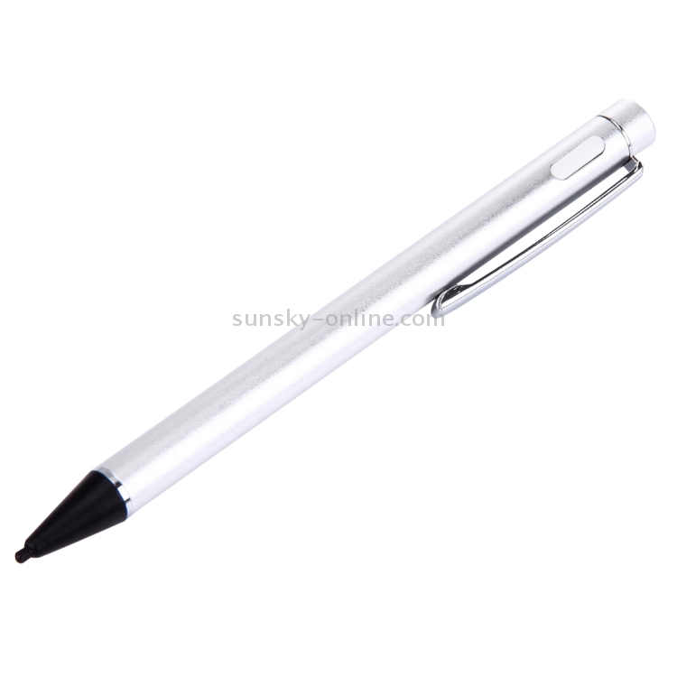 Micro USB Charging Universal Superfine Nib Capacitive Touch Screen Stylus Pen(Silver)