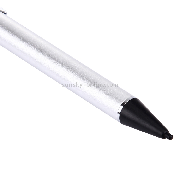 Micro USB Charging Universal Superfine Nib Capacitive Touch Screen Stylus Pen(Silver)