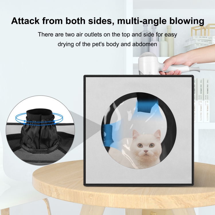 FUNADD Pet Bath Drying Box Portable Folding Dryer Cage, Suitable for Pets up  to 5kg(Grey)