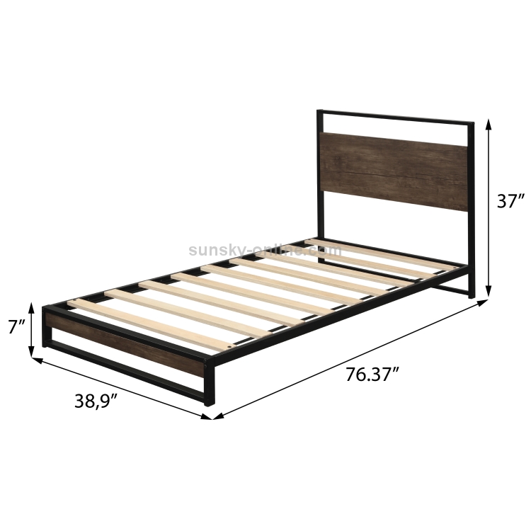 Us Warehouse Household Twin Metal Bed, Twin Metal Bed Frame Measurements