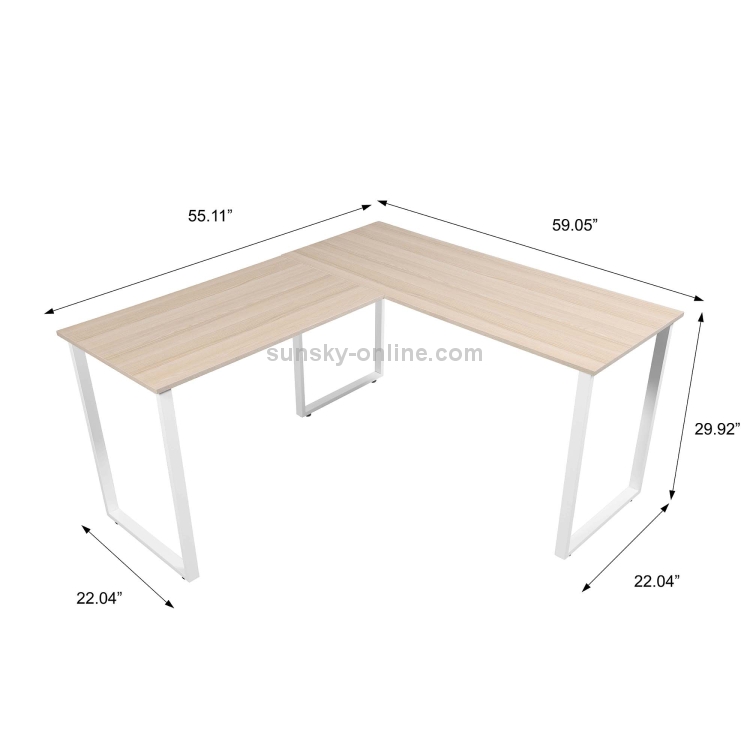 US Warehouse] Home Office L-Shape Corner Table Computer Desk