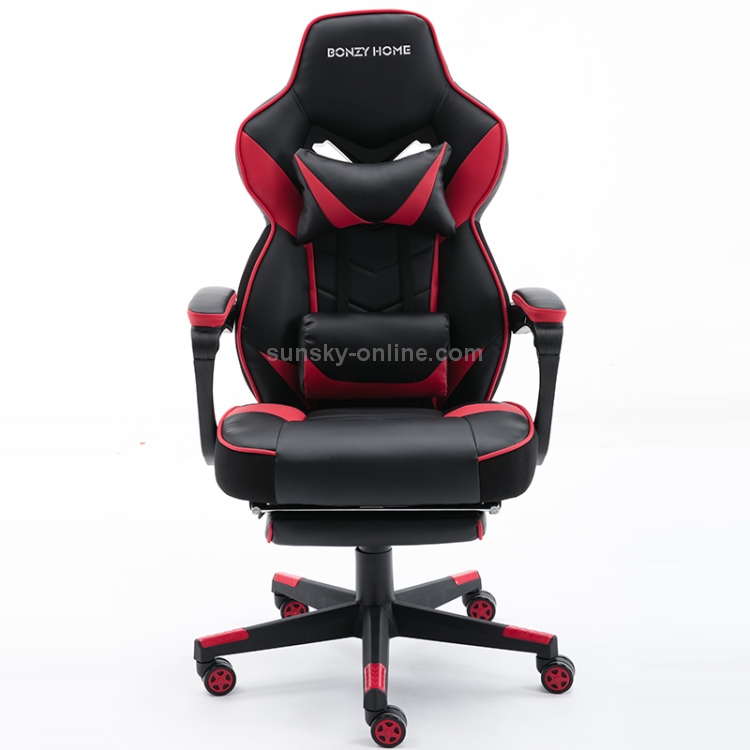 [US Warehouse] 360 Degree Rotation Ergonomics Gaming Chairs with Footrest