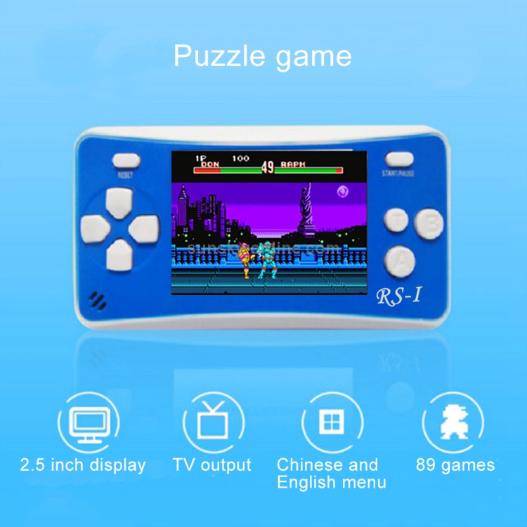  Kids Handheld Game Portable Video Game Player with 200 Games 16  Bit 2.5 Inch Screen Mini Retro Electronic Game Machine ,Best Gift for Child  (Blue) : Toys & Games