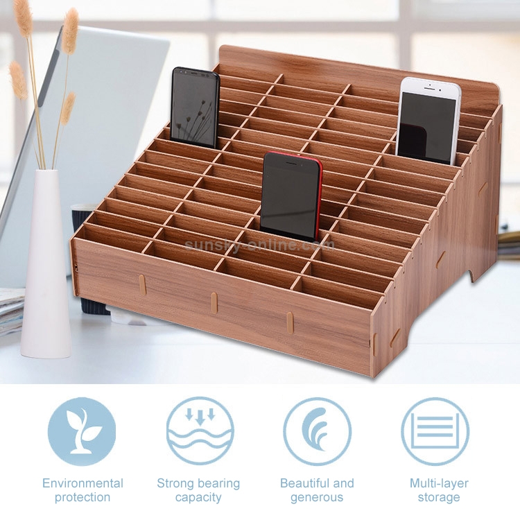 Telefoonpanel Rack Houten multi-cell mobiele telefoon filmstandaard desktop display rack ...