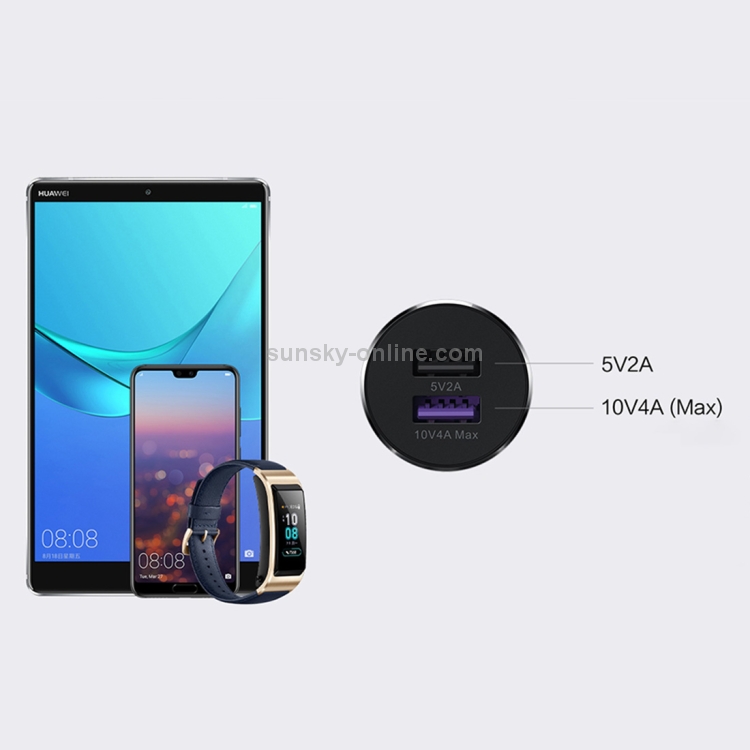 Original Huawei CP37 USB Car Charger Super Charge Version (Max 40W)(Dark Gray) Original Huawei CP37 USB Car Charger Super Charge Version (Max 40W)(Dark Gray)