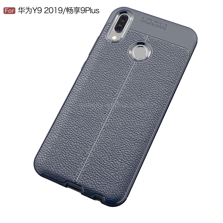 Litchi Texture TPU Shockproof Case for Huawei Y9 (2019) (Navy Blue) Litchi Texture TPU Shockproof Case for Huawei Y9 (2019) (Navy Blue)